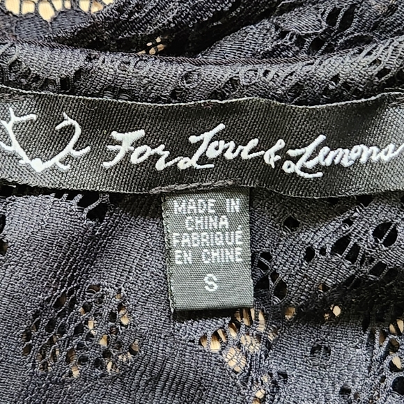 FOR LOVE & LEMONS "Rosemary" Cold Shoulder Lace Mini Dress - Size S - Picture 12 of 14